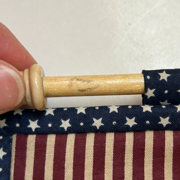 Star Spangled Santa with Bag Christmas Wall Hanging Quilt Primitive Debbie Mum - Picture 9 of 15